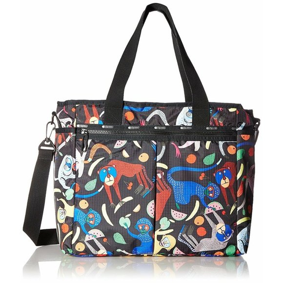 LeSportsac Women\'s Ryan Baby DiaperTote Bag w/ Changing Pad in Monkey Around